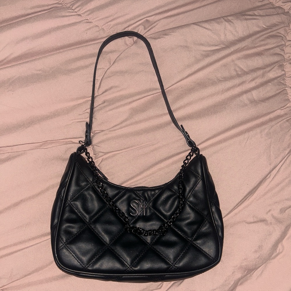 Black Quilted Shoulder Bag